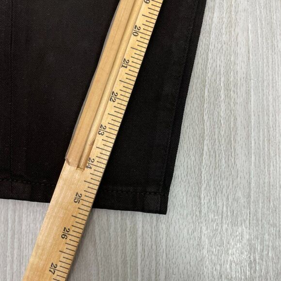 Free People x Sandrine Rose High Rise Wide Leg Cotton Jeans Button Fly Black 27 - Picture 9 of 9